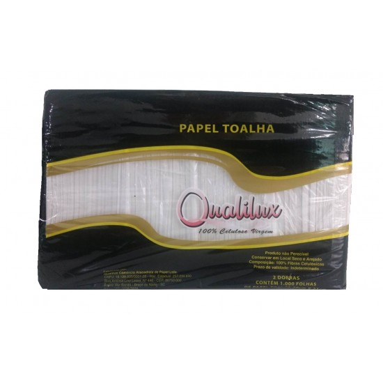 Papel Toalha Interfolhas 1.000 folhas Qualilux