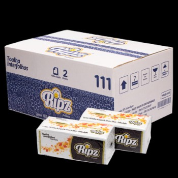 Papel Toalha Interfolhas Folha Dupla 2.250 folhas Ripz