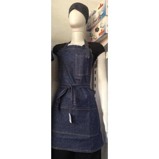 Avental Frente Jeans Paty