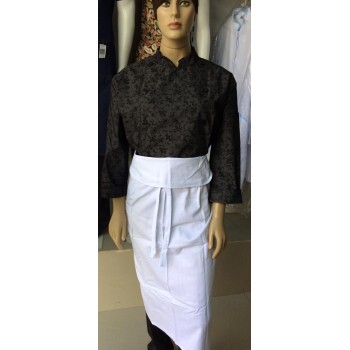 Avental Saia Longa Branca