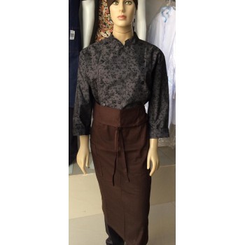 Avental Saia Longa Marrom Avental Saia Longa Marrom