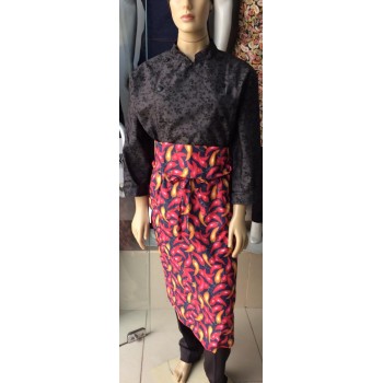 Avental Saia Longa Pimenta Grande Avental Saia Longa Pimenta Grande