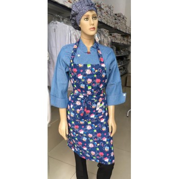 Avental Frente Cupcake Azul