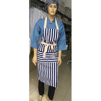 Avental Frente Listrado Impermeável