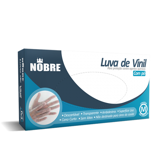 Luva de Vinil com 100